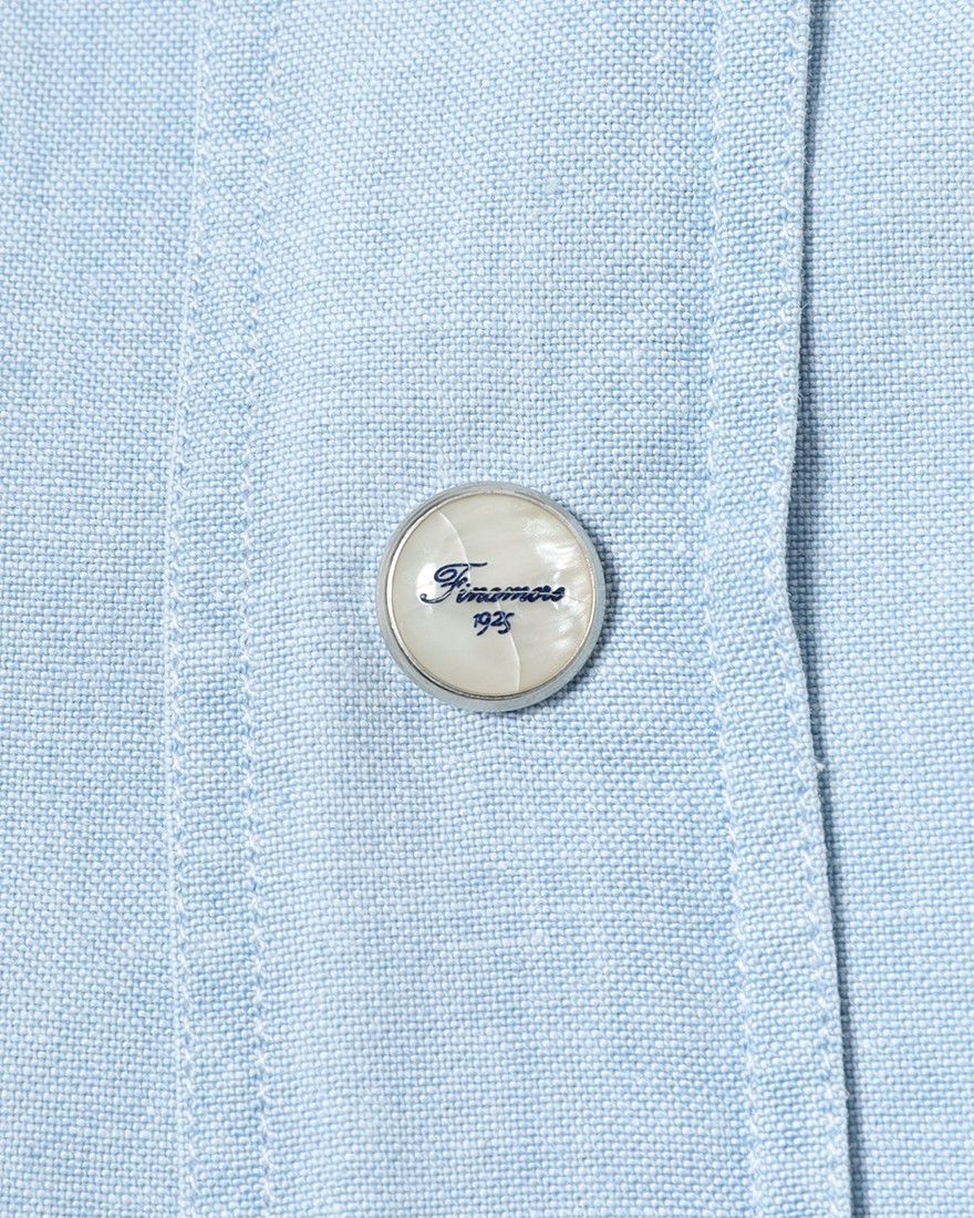 Finamoreコットン ウエスタン ワイドカラー シャツ【BAL78W/J/LUIGI】13l