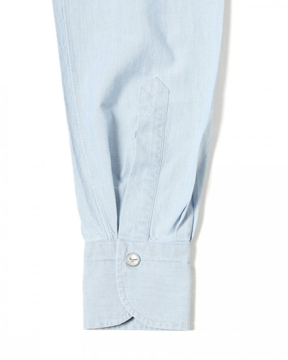 Finamoreコットン ウエスタン ワイドカラー シャツ【BAL78W/J/LUIGI】18l