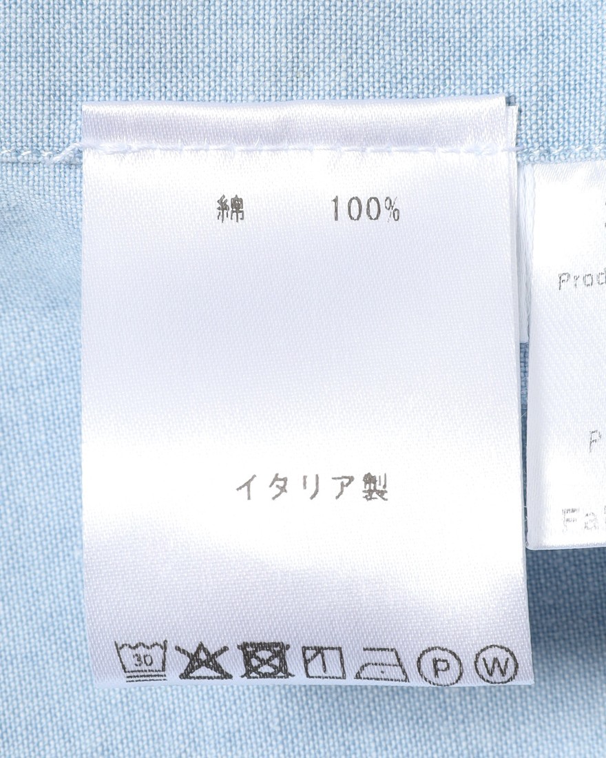 Finamoreコットン ウエスタン ワイドカラー シャツ【BAL78W/J/LUIGI】21l