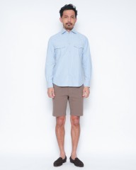 Finamoreコットン ウエスタン ワイドカラー シャツ【BAL78W/J/LUIGI】mb_01l