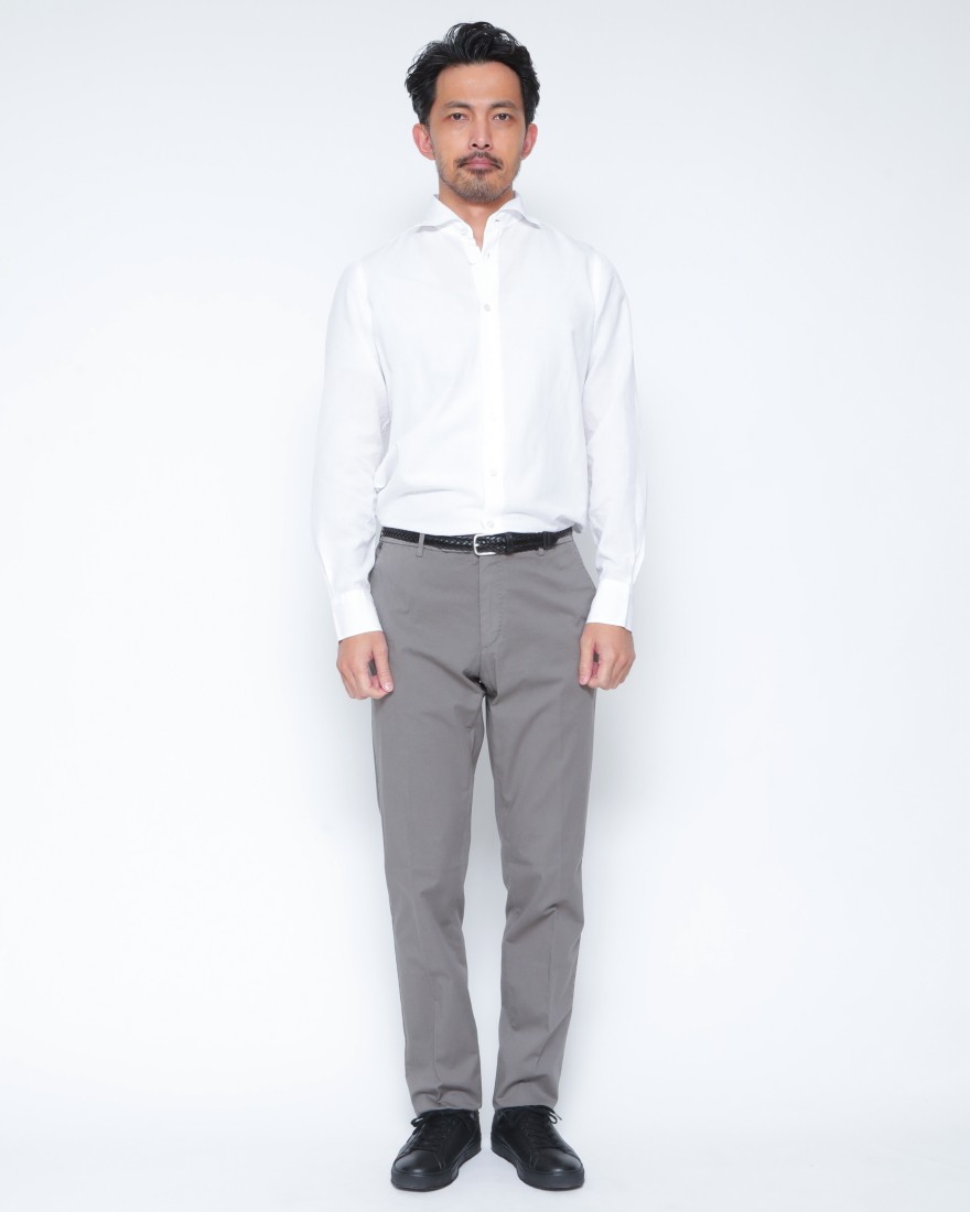 Finamoreコットンリネン カッタウェイシャツ【SIMONE/J/BALI】01l