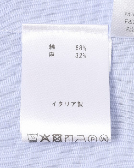 Finamoreコットンリネン カッタウェイシャツ【SIMONE/J/BALI】18l