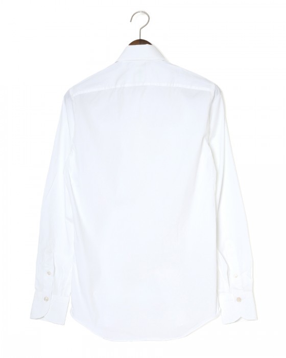 Finamoreソリッド コットンストレッチ カッタウェイシャツ【SIMONE/J/BALI】04l