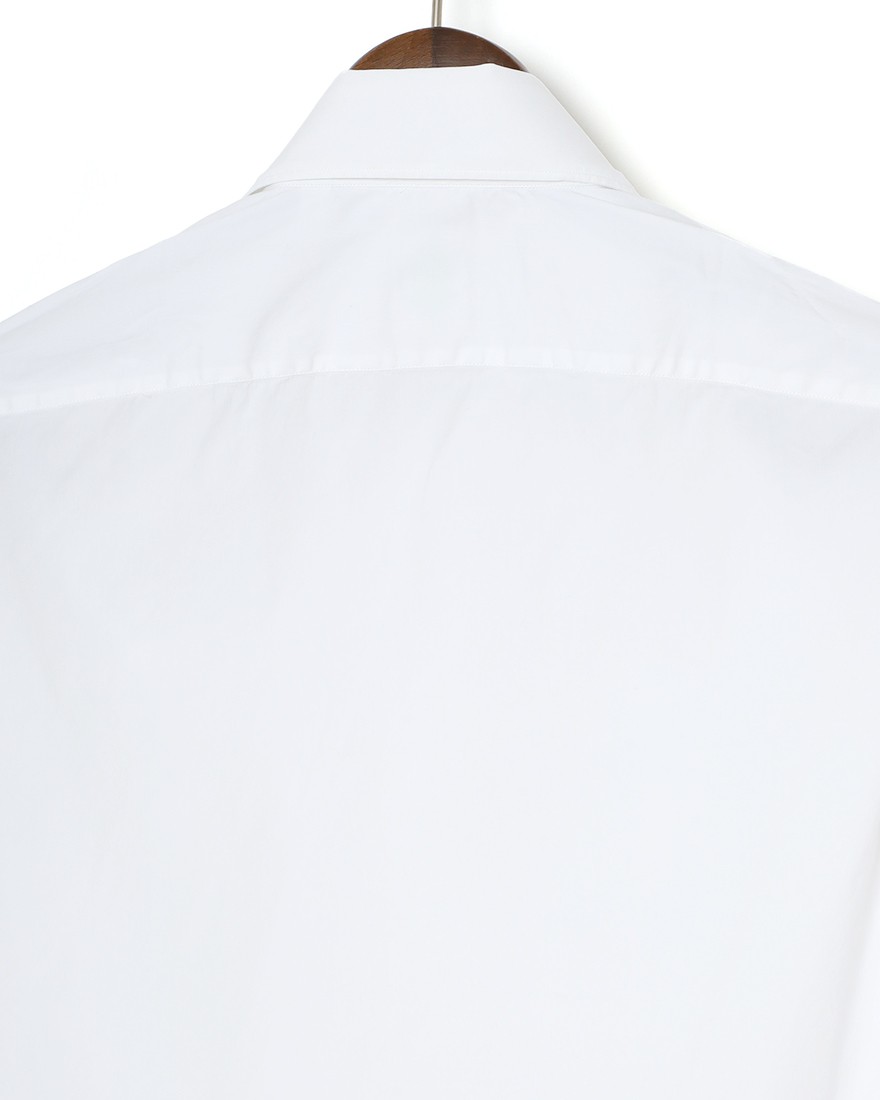 Finamoreソリッド コットンストレッチ カッタウェイシャツ【SIMONE/J/BALI】08l