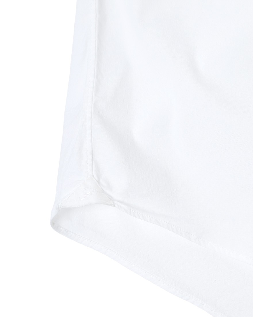 Finamoreソリッド コットンストレッチ カッタウェイシャツ【SIMONE/J/BALI】11l