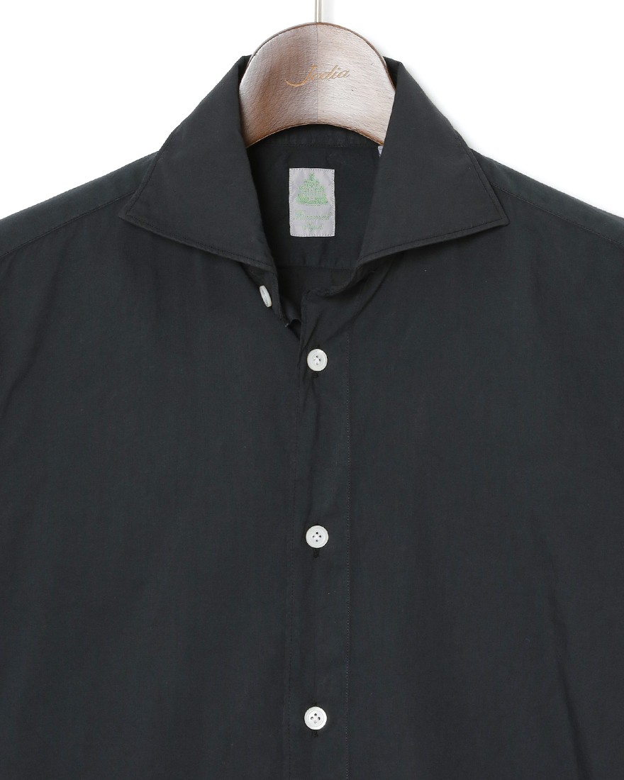 Finamoreガーメントダイ スーパーライトコットン カッタウェイシャツ【SIMONE/J/BALI】05l