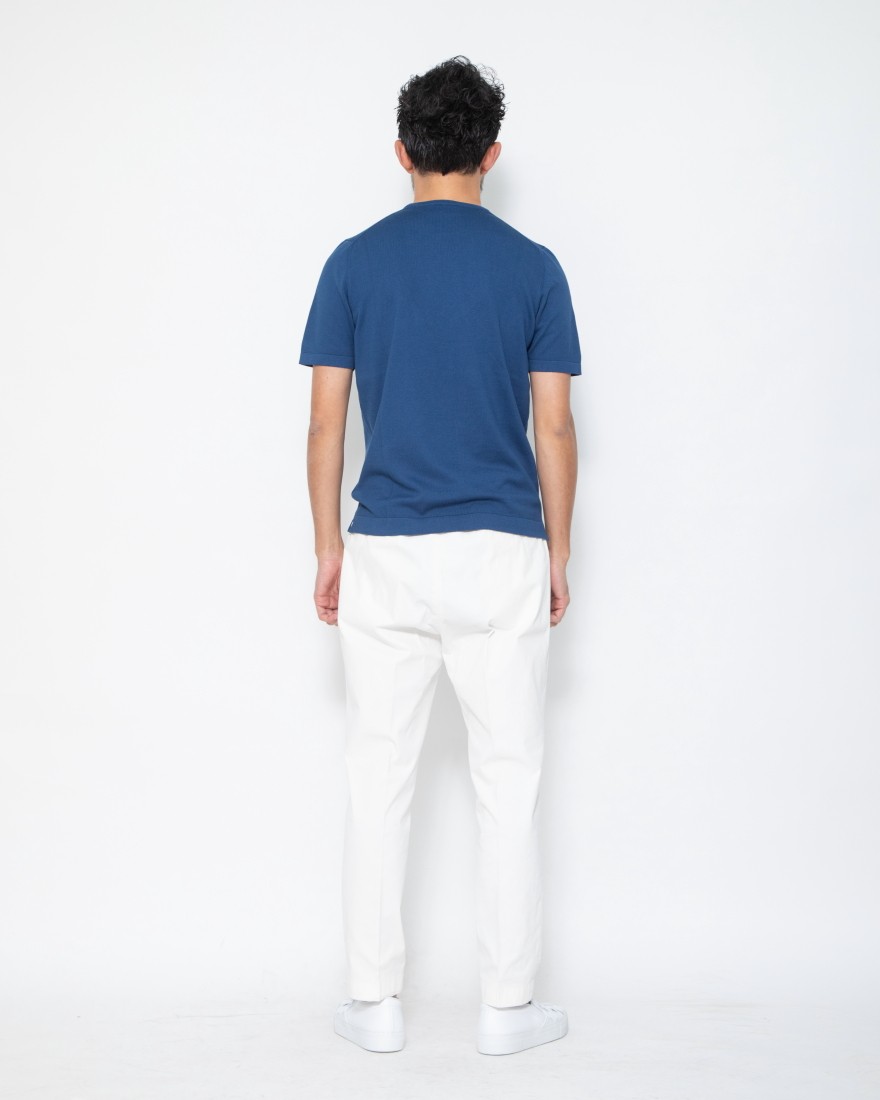 GRAN SASSO12Gソフトコットン クルーネックニットTEE14l
