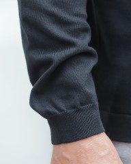 GRAN SASSO12Gソフトコットン モックネックニットmb_17l