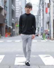 GRAN SASSO12Gソフトコットン モックネックニットmb_ma