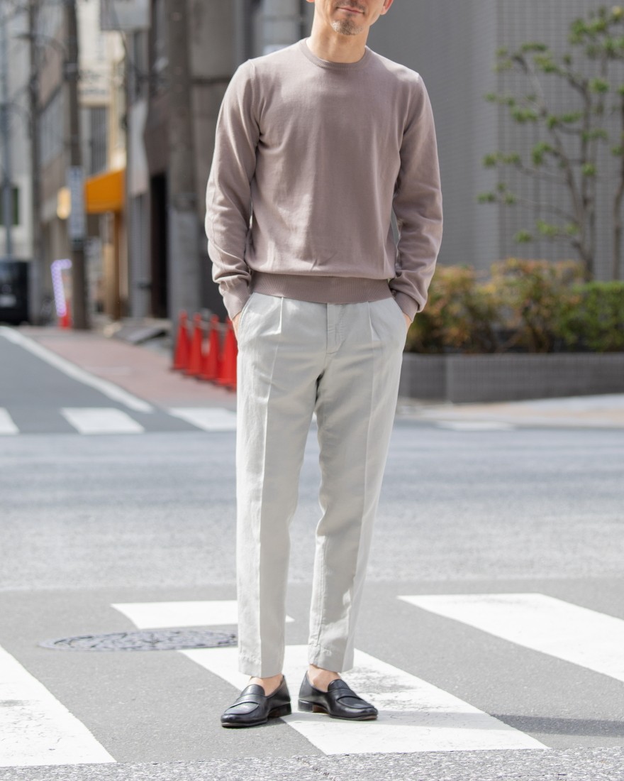 GRAN SASSO12Gソフトコットン クルーネックニットma