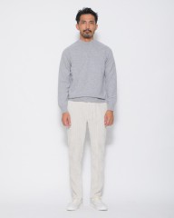 GRAN SASSO8Gジーロンラムウール モックネックニットmb_12l