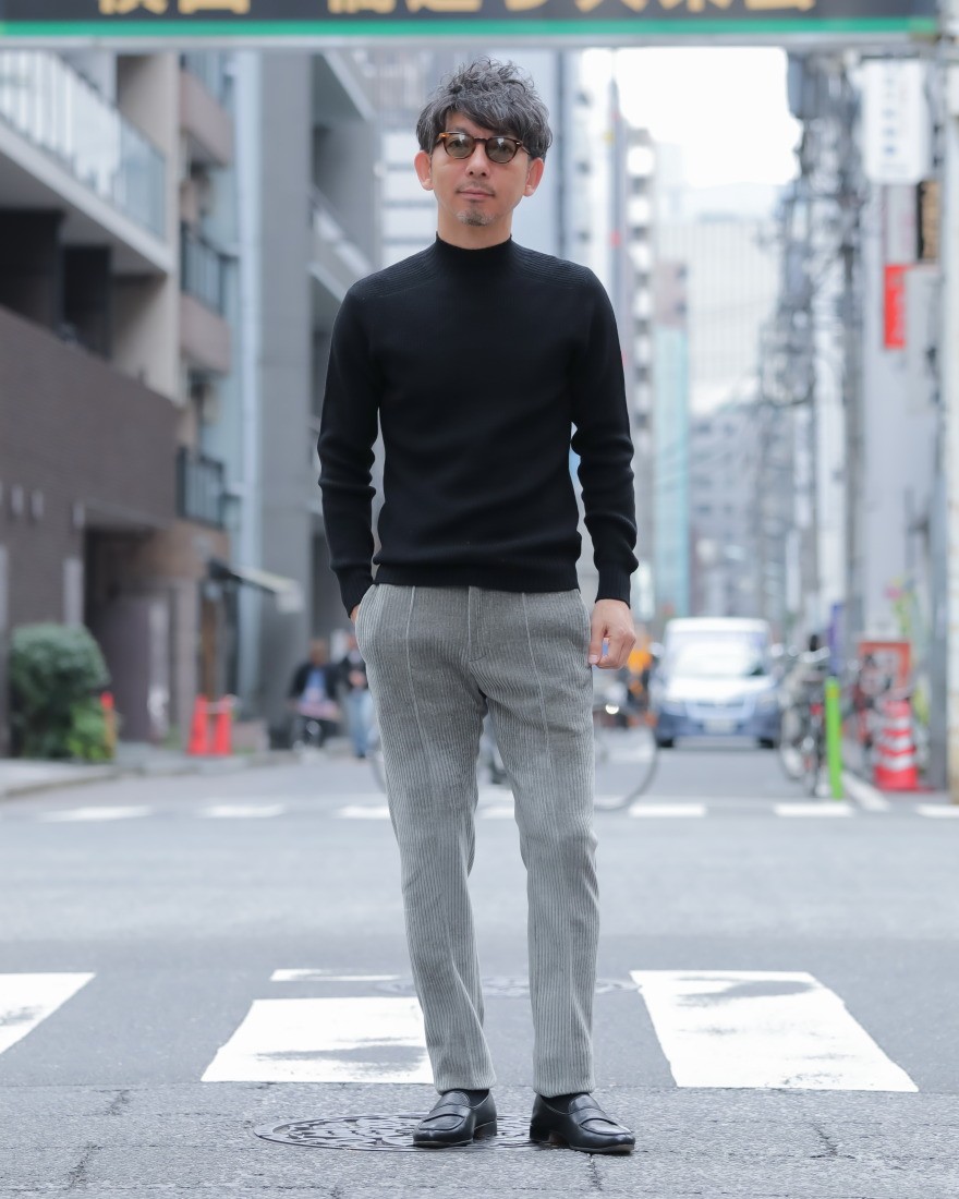 【未使用品】グランサッソ☆コットンニット♡Lサイズ☆モックネック☆ブラック 楽天市場】グランサッソ Gran Sasso モックネック ニット メンズ