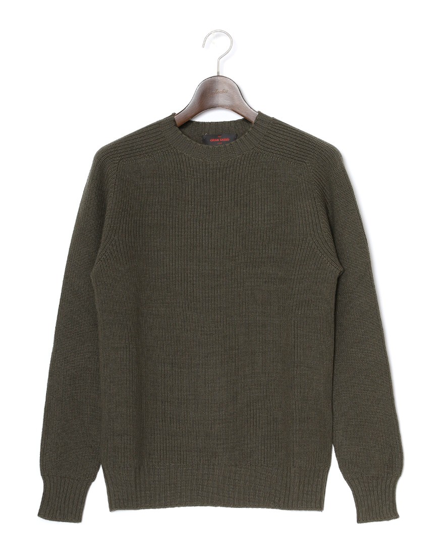 GRAN SASSO8Gレインウール クルーニット