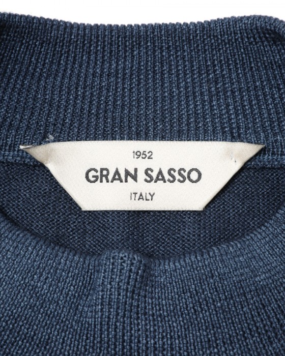 GRAN SASSO12Gガーメントダイ メリノウール モックネックニット05l