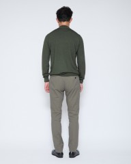 GRAN SASSO12Gガーメントダイ メリノウール モックネックニットmb_02l