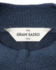 GRAN SASSO12Gガーメントダイ メリノウール モックネックニットmb_05l