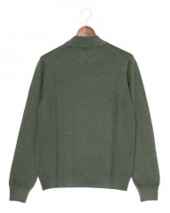GRAN SASSO12Gガーメントダイ メリノウール モックネックニットmb_12l