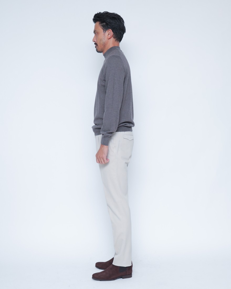 GRAN SASSO12Gメリノウール モックネックニット14l