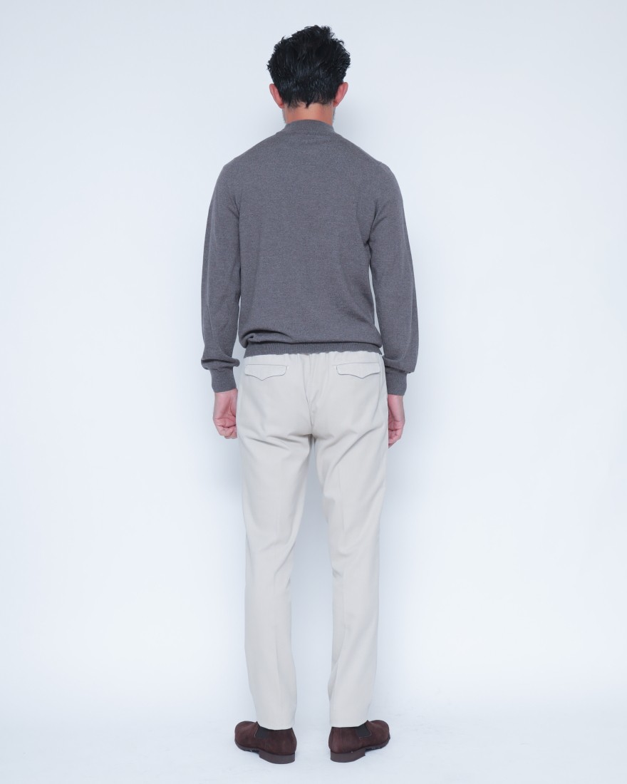 GRAN SASSO12Gメリノウール モックネックニット15l