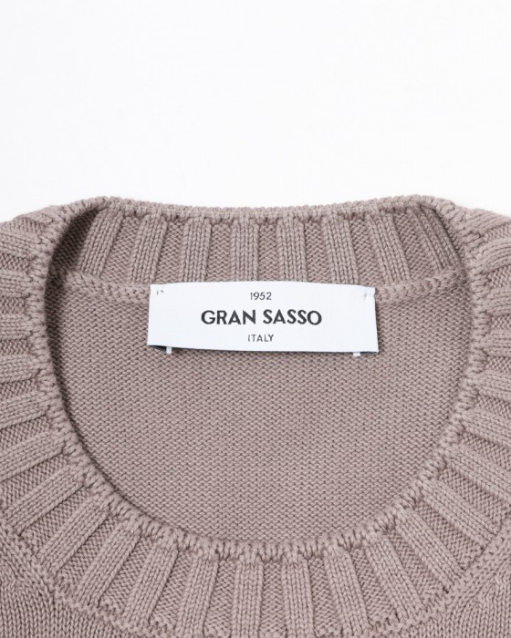 GRAN SASSO8Gソフトコットン クルーネックニット04l