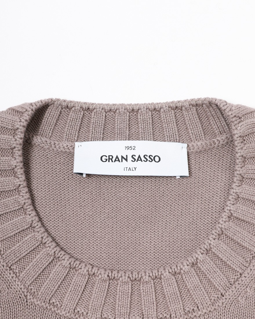 GRAN SASSO8Gソフトコットン クルーネックニット04l