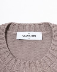 GRAN SASSO8Gソフトコットン クルーネックニットmb_04l