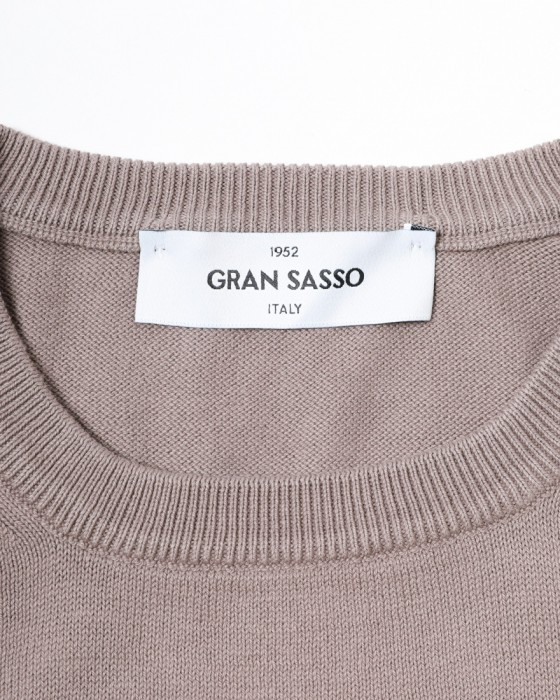 GRAN SASSO12Gソフトコットン クルーネックニット04l