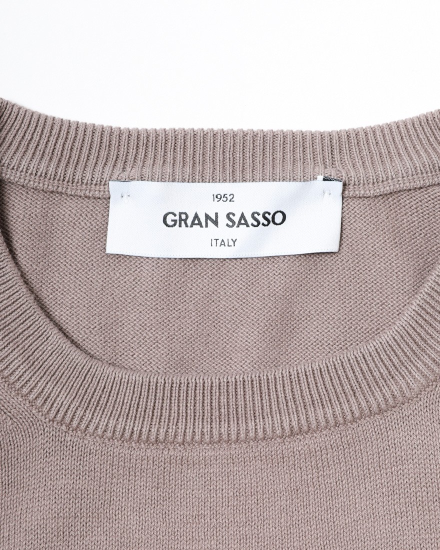 GRAN SASSO12Gソフトコットン クルーネックニット04l