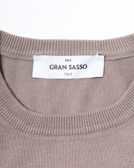 GRAN SASSO12Gソフトコットン クルーネックニットmb_04l