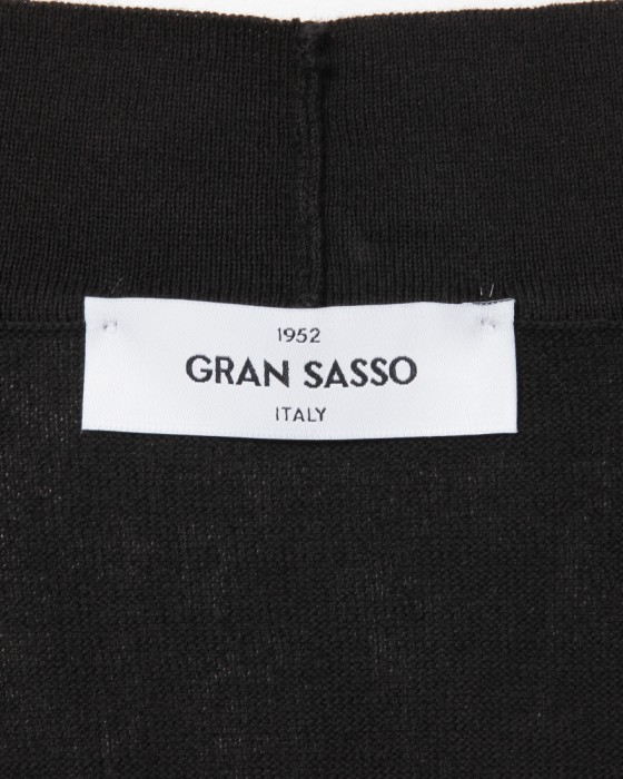 GRAN SASSO12G フレッシュコットンニット ボタンレスカーディガン04l