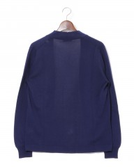 GRAN SASSO12G フレッシュコットンニット ボタンレスカーディガンmb_02l
