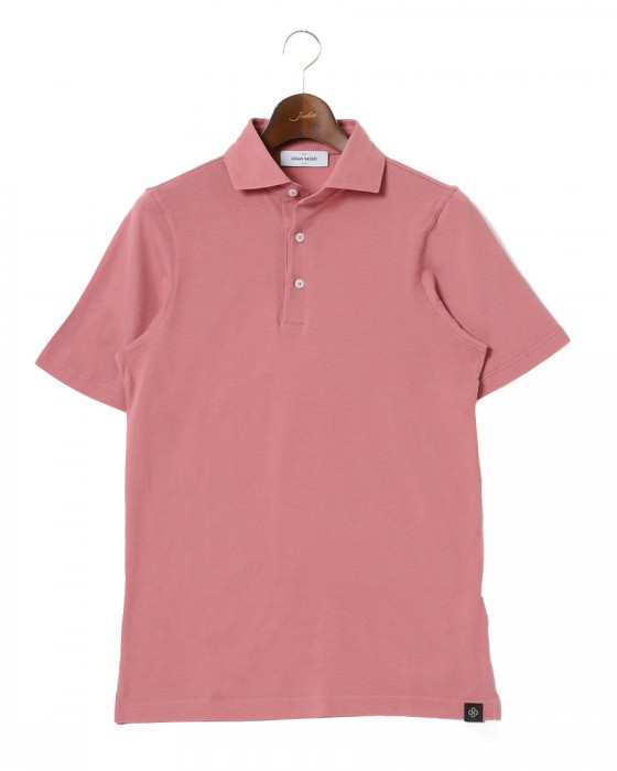 GRAN SASSOコットン 70双糸 鹿の子 ドレスポロシャツ
