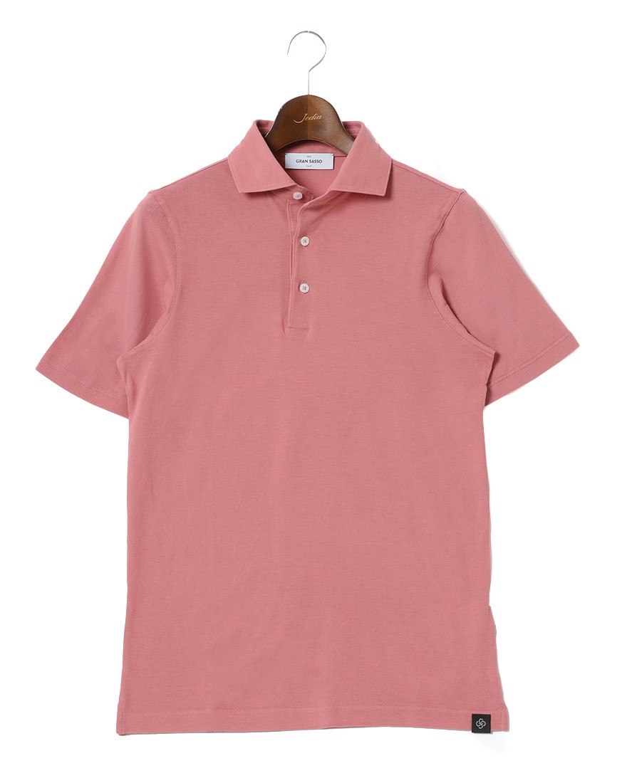 GRAN SASSOコットン 70双糸 鹿の子 ドレスポロシャツ