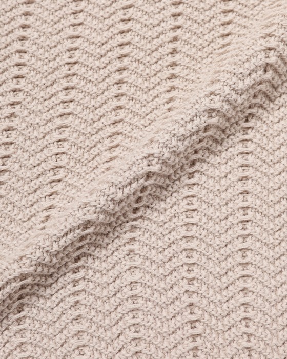 GRAN SASSOオーガニックコットン スキッパーニットポロ10l