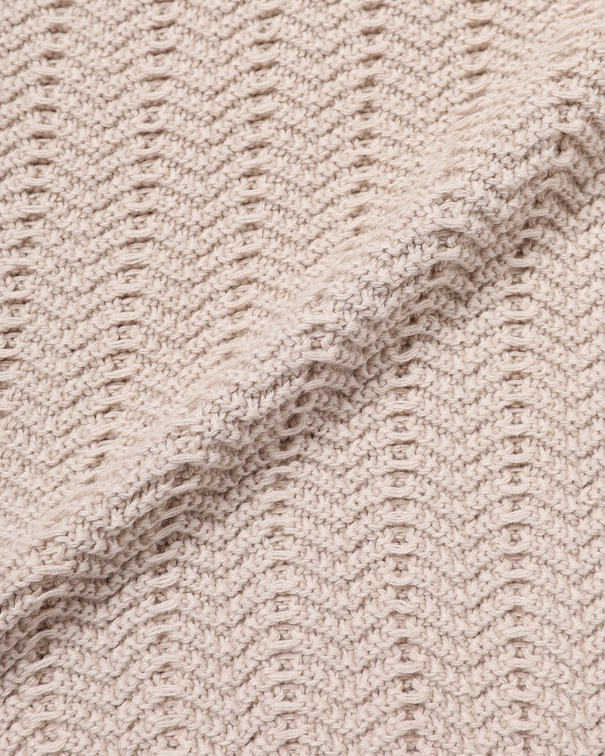 GRAN SASSOオーガニックコットン スキッパーニットポロ10l