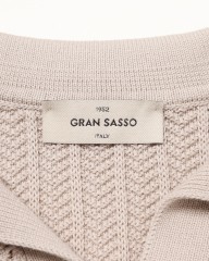 GRAN SASSOオーガニックコットン スキッパーニットポロmb_06l