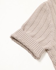 GRAN SASSOオーガニックコットン スキッパーニットポロmb_08l