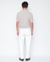 GRAN SASSOオーガニックコットン スキッパーニットポロmb_18l