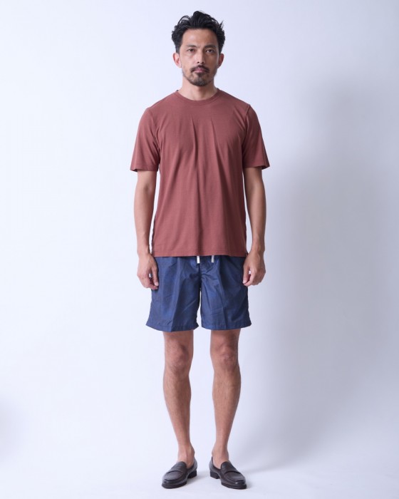 GRAN SASSO接触冷感コットン クルーネックTシャツ01l