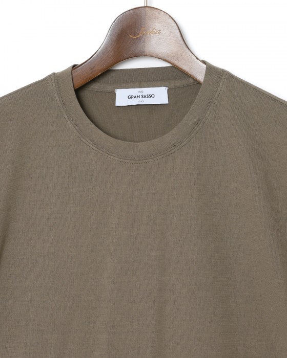 GRAN SASSOアイスコットン風 クルーネックTシャツ05l