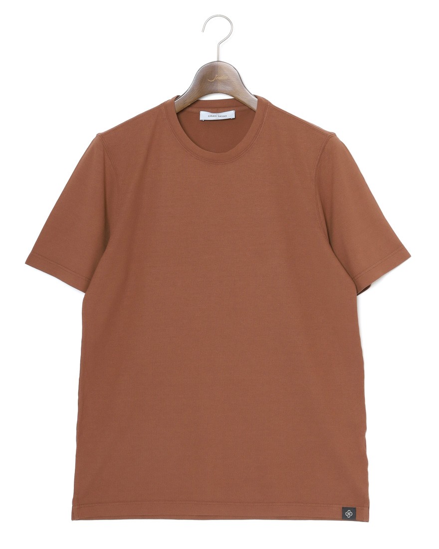 GRAN SASSO接触冷感コットン クルーネックTシャツc1
