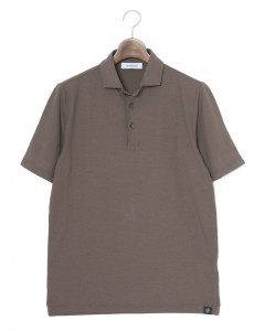 接触冷感コットン ポロシャツ