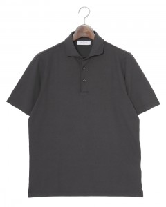 接触冷感コットン ポロシャツ
