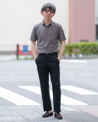 GRAN SASSO接触冷感コットン ポロシャツmb_ma