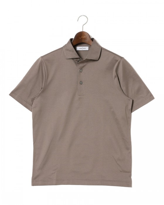 GRAN SASSOマーセライズコットン ポロシャツc2