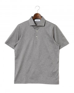 マーセライズコットン ポロシャツ