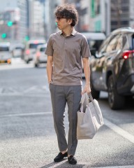 GRAN SASSOマーセライズコットン ポロシャツmb_ma