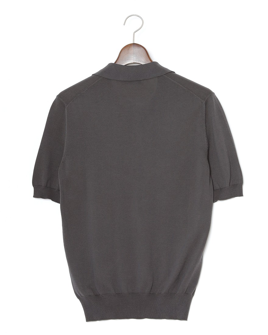 GRAN SASSO12G ソフトコットン スキッパー ニットポロ05l