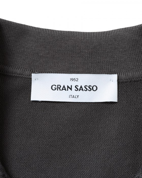 GRAN SASSO12G ソフトコットン スキッパー ニットポロ08l