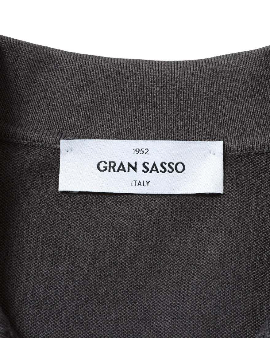 GRAN SASSO12G ソフトコットン スキッパー ニットポロ08l